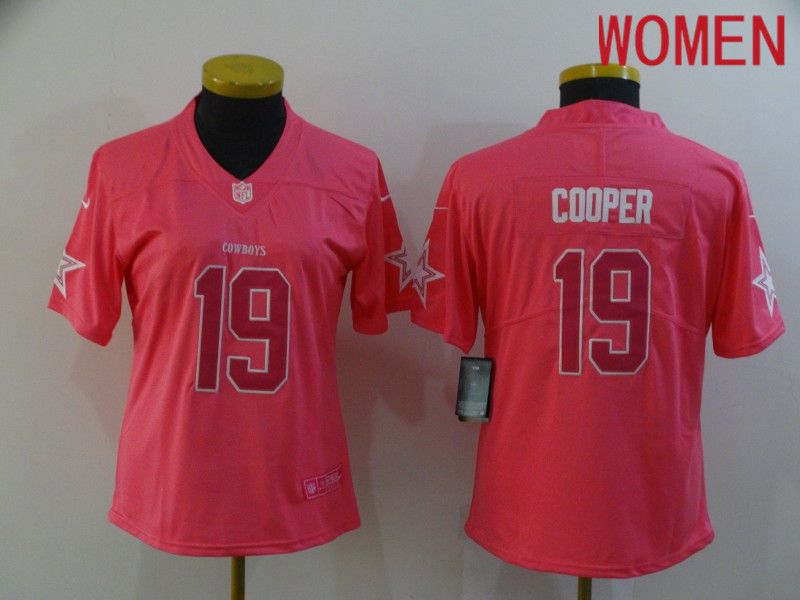Women Dallas cowboys #19 Cooper Pink Nike Vapor Untouchable Limited 2020 NFL Nike Jerseys->dallas cowboys->NFL Jersey